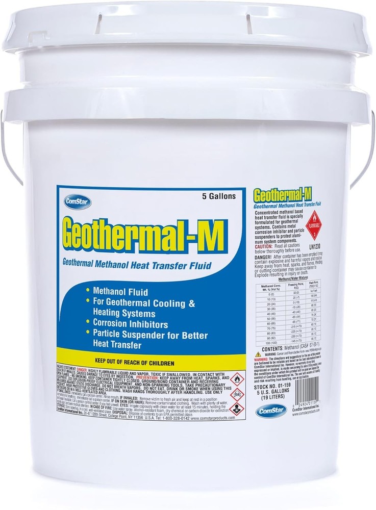 ComStar Geothermal-M 5 Gal Methanol Heat Transfer Fluid Concentrate