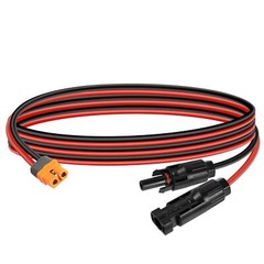YACSEJAO Solar to XT60i Charging Cable 12AWG 1.5M Solar Plug to XT60 Socket S…