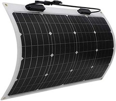 Renogy Flexible Solar Panel 50W 12V Monocrystalline Ultra-Flexible Bendable RV M