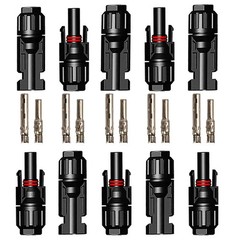 5 Pairs Lot Solar Connectors With 2pcs Spanner Waterproof Solar Panel Connector