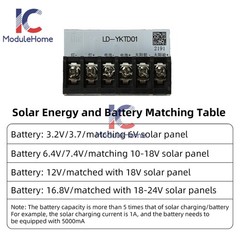DC3-24V LED Automatic Solar Light Driver Control Board Solar Charging Controller
