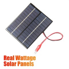 12V 2W Solar Panel DIY Solar Cell Module Battery for Car Outdoor Camp F2A8