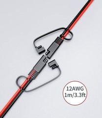 Reliable SAE to SAE Extension Cord – 12AWG Copper Wire for Optimal Performance