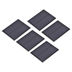 5Pcs 5.5V 0.495W 90mA Mini Polycrystalline Solar Panel 2.8×2.2″/70x55mm