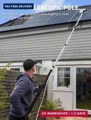 Solar Panel Cleaning Brush, Electric Solar Panel Cleaning Kit | With Soap Dispen