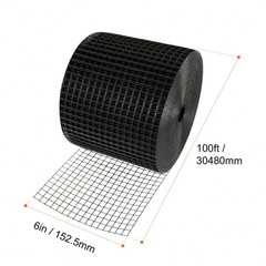 New PVC Coated Steel Solar Mesh 6x100ft Pest Barrier Durable Critter Guard Kit