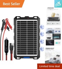 Reliable 9W Solar Battery Maintainer – Easy Install for Cars, Motorcycles & More