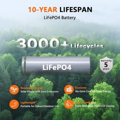 Portable Power Station 300W 256Wh Solar Generator Backup Battery