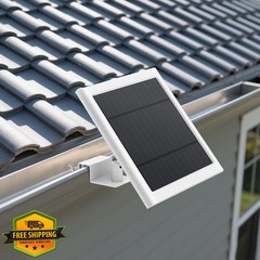 ALERTCAM Gutter Mount Solar Panel Bracket White