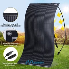 Flexible Portable 400W 200W Mono Solar Panel for Power Station RV Camping Boat