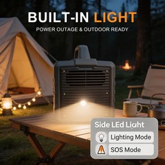 1000W 1024Wh Black Power Station LED Flashlight Outdoor + Home Backup Generator
