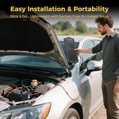 12V Solar Battery Charger Trickle Maintainer Kit for Car | Prevents Overcharging