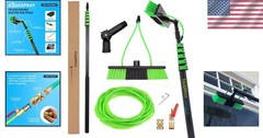 30FT Water Fed Cleaning Pole for Windows & Solar Panels – Lightweight Aluminum