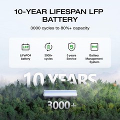 EF ECOFLOW Portable Power Station DELTA 2, 1024Wh LiFePO4 (LFP) Battery, 1800W