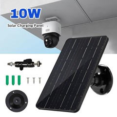 Type-C Port Solar Panel for Security Camera 30W 5V Outdoor Charger for CCTV Cam