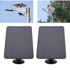 2Pcs 10W Solar Panel Fit For Security Camera Wireless Outdoor 360 Degree