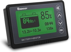 500A Battery Monitor with Shunt, High and Low Voltage Programmable Alarm, Ran…