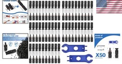 100 PCS Waterproof Solar Panel Connectors, Rated – 50 Pairs for 30A Systems