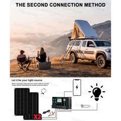 10000W Solar Kit | with Efficient Inverter, 2pcs Solar Panels, 100A Controller