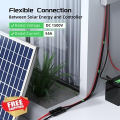 Bateria Power 10ft 10AWG Solar Cable Red Black