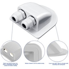 Solar Cable Entry Gland, Waterproof Solar Double Cable Connector Cover Solar Pho