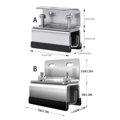 Pack of 4 Steel Solar Mounting Brackets for Roof Box Secure Fastening Marine Use