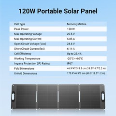 Dabbsson Power Station 1382Wh 2400W DBS1400Pro Solar Generator+120W Solar Panel