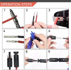 HKS Solar PV Cable Crimping Tool for Solar Connectors, AWG14-10 (2.5/4/6mm²) – 7