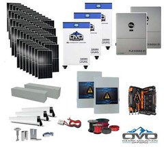 30KW Complete Offgrid Solar Kit + EG4 FlexBOSS21 + 3x 32KW OMO 48V Freedom Serie