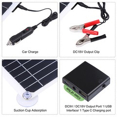 400W Watts Solar Panel Kit 100A 12V Battery Charger with Controller Caravan Boat