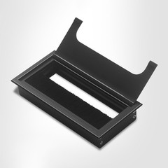 Integrated Brush Design Cable Hole Cover for Easy Access and Cleanliness