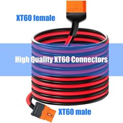 XT60i Extension Cable Male to Female Connector Extension Cable Heavy Duty