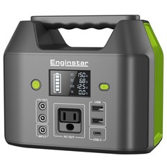 Portable Power Station, 150W 155Wh Power Bank with 110V AC Outlet, 6 Outputs …