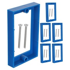 6Pcs Single Gang Receptacle Extender for Electric Box Plastic Sky Blue