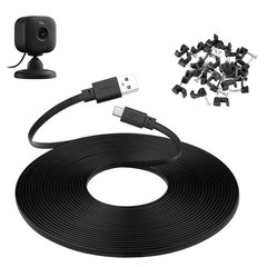 30 ft Power Cord for Blink Mini 2 Camera, Blink Outdoor 4, Long USB C Extension