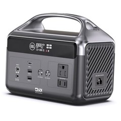 Portable Power Station, 192Wh LiFePO4 Battery Backup Solar Generator with Grey