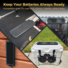 12V Solar Battery Charge: Waterproof Portable Solar Panel Kit