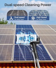 Lightweight 20Ft Water Fed Solar Panel Cleaning Kit with Soap Dispenser