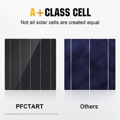 PFCTART 100Watt 12V Solar Panel 5pcs PV Module High Efficiency Off Grid PV Power
