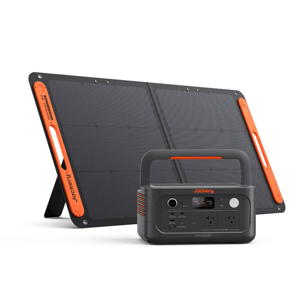 Jackery Explorer E500 V2 512Wh Portable Power Station Peak + 100W Solar Panel