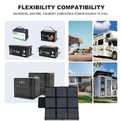 20V Foldable Pillow-Sized Solar Panel IP65 200W Portable Solar Panel