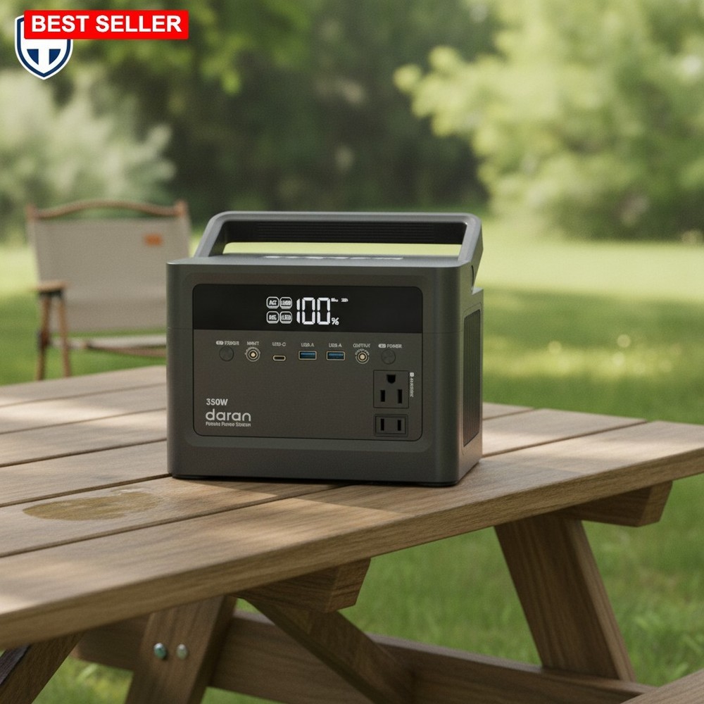 Power Station Portable 288Wh LiFePO4 Battery 350W Surge Lightweight Camping