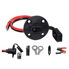 Solar Panel Power Cable SAE Socket Sidewall Port Solar Weatherproof Port