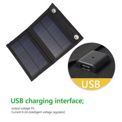 Foldable Solar Panel 10W Solar Cells Battery Charger Waterproof Outdoor Camping