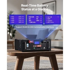 48V 100Ah and 51.2V Server Rack LiFePO4 Lithium Battery Built-in 100A BMS