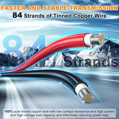 2X100 Feet Solar Panel Wire, 10AWG Solar Wire Tinned Copper PV Cable for Outdoor