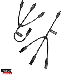 Solar Y Branch Connectors Solar Panel Parallel Connectors 1 to 3 Solar Cable …