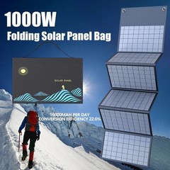 Portable Solar Charger Featuring Dual USB & 18V DC Outputs – 600W or 1000W