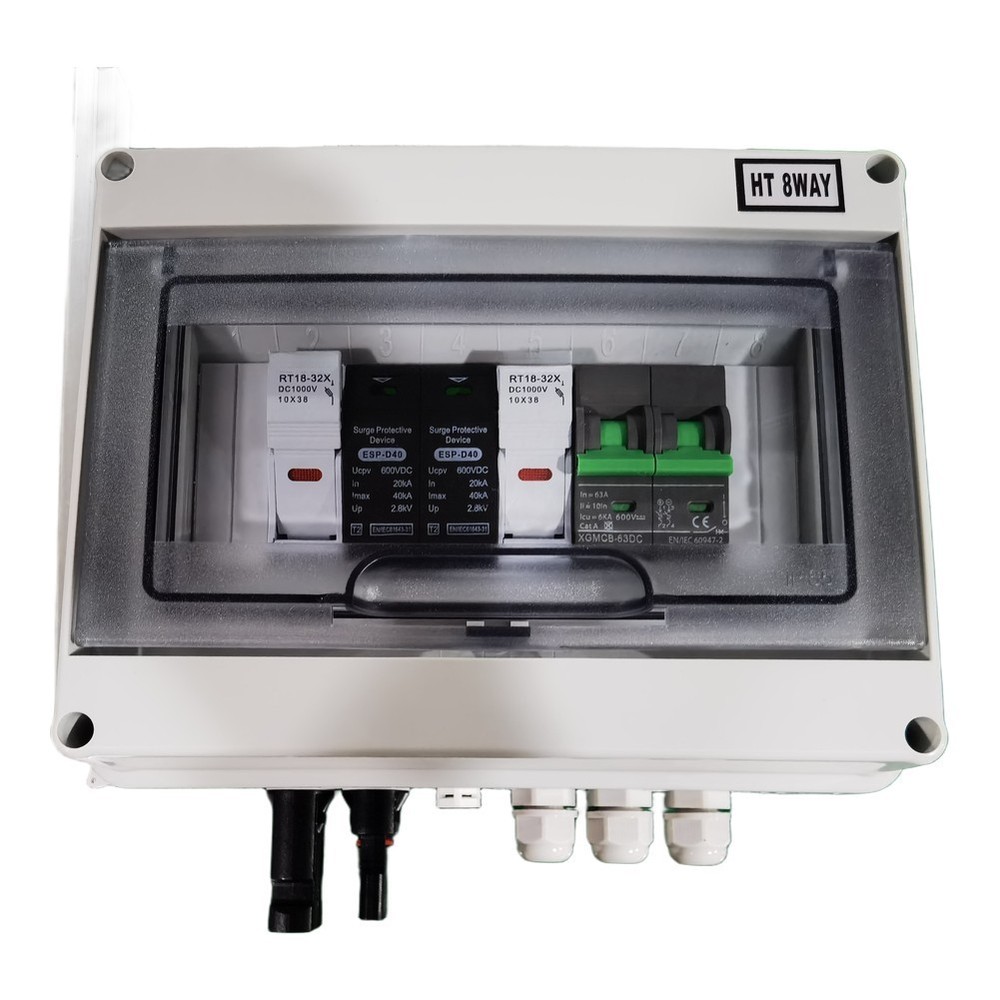 1 In 1 Out 600V PV Combiner Box IP65 For Protection for Residential Use