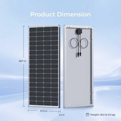 200W High-Efficiency Monocrystalline Solar Panel for Off-Grid Applications